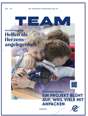 Titelseite der Vereinszeitschrift Team