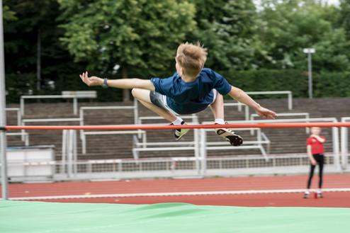 Hochsprung Leichtathletik