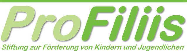 Logo der Stiftung ProFiliis zur Förderung von Kindern und Jugendlichen in grüner Schrift auf hellem Hintergrund.