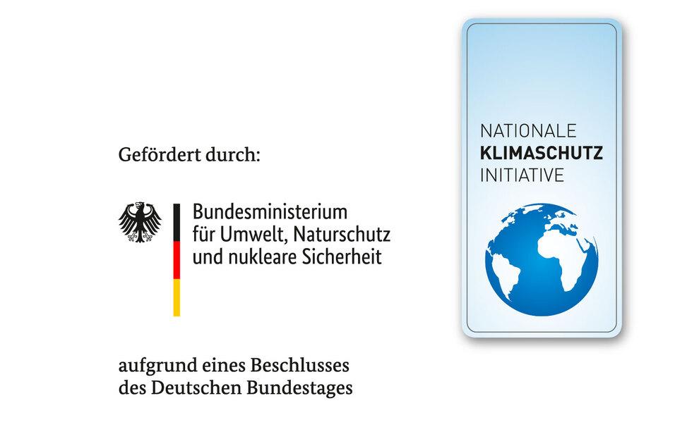Logo der Nationalen Klimaschutzinitiative, gefördert durch das Bundesministerium für Umwelt, Naturschutz und nukleare Sicherheit.