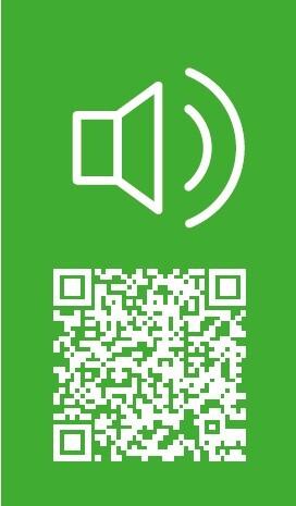 Lesezeichen der TEAM-Zeitschrift mit QR-Code, über den Audiodateien zugänglich sind