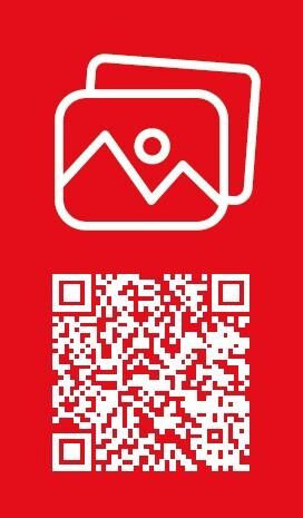 Lesezeichen der TEAM-Zeitschrift mit QR-Code, über den Bildergalerien zugänglich sind