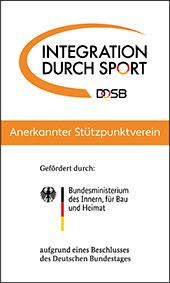 Button Anerkannter Stützpunktverein Integration durch Sport Fußball